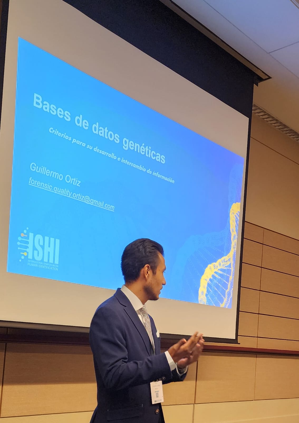 Guillermo Ortiz presenting at ISHI